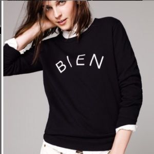 Madewell Black Bien Graphic Sweatshirt